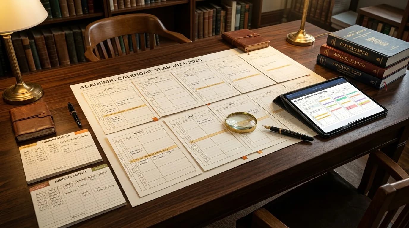 Samhita phase calendar for AIAPGET preparation